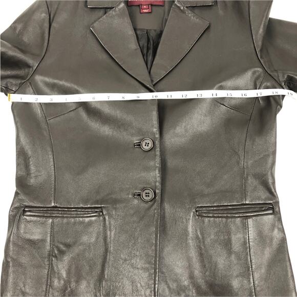Margaret Godfrey Brown Leather Jacket Small - Picture 5 of 10